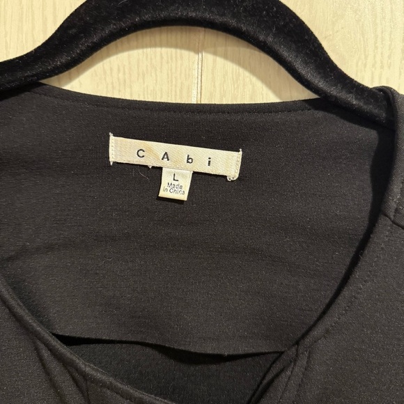 CAbi Black Asymmetrical Blazer, Button and Zipper Detail- L - Picture 3 of 5